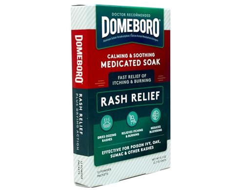 Domeboro Soothing Soak Rash Relief Powder Packets 12 Ea (Pack Of 3)