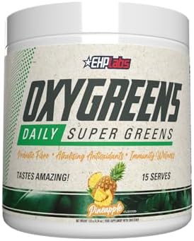 Ehp Labs Oxygreens Super Greens Powder “ Daily Greens & Superfood Supplement With Spirulina Chlorella Prebiotics Digestive Enzymes Antioxidants “ 30 Servings (Forest Berries)