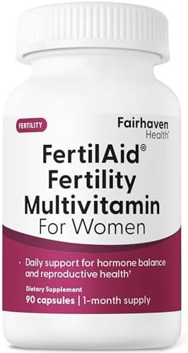 Fairhaven Health Fertilaid For Women Prenatal Vitamin Fertility Supplements For Women Conception For Her With Vitex And Folate Support Cycle Regularity And Ovulation 90 Capsules