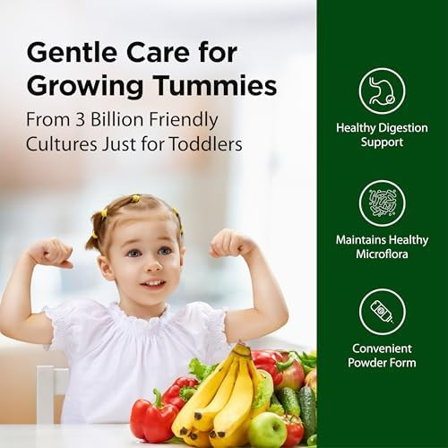 Flora Toddler'S Probiotic Supports Digestive Health Daily Probiotic Powder For Children Ages 1“3 Includes Bifidobacterium Infantis Vegetarian & Gluten Keep Chilled 2.64 Oz.