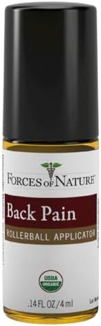 Forces Of Nature Natural Organic Back Pain Relief W/Arnica & St John'S Wort Fast Acting Antiinflammatory Topical Muscle Soother For Lower Back Sciatica Neck Nongmo Cruelty 0.14 Fl Oz