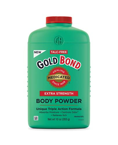 Gold Bond Medicated Talc Extra Strength Body Powder 10 Oz. For Cooling Absorbing Itch Relief