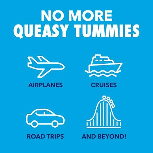 Gravol Kids Chewable Tablets For Nausea Upset Stomach And Motion Sickness Relief Dye Cherry Flavor Age 2 To 12 18Ct