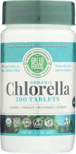 Green Foods Organic Chlorella 500 Mg 120 Count