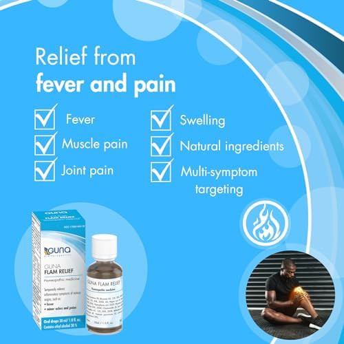 Guna Flam Relief Homeopathic Medicine For Temporary Relief Of Minor Aches Pains Fever And Swelling