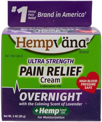 Hempvana Overnight Pain Relief Cream W/Melatonin & Lavender Asseenontv Fastacting Lidocaine 4% Hemp Seed Oil Targeted Allnight Pain Relief Joints & Muscles Nongreasy Made In Usa