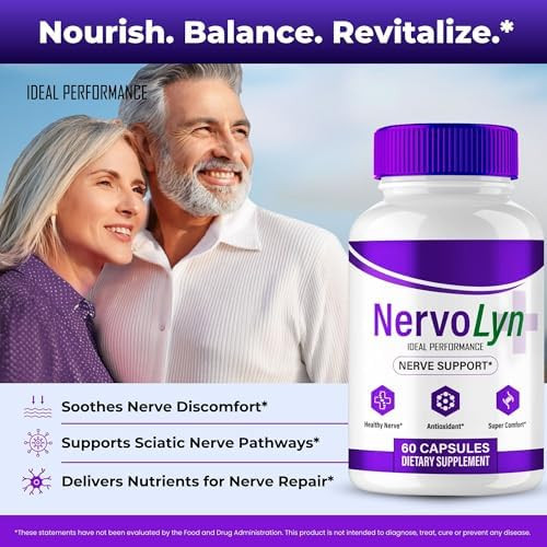Ideal Performance Nervolyn Capsules “ Official Nervo Lyn Advanced Nerve Support Supplement Premium Formula For Nerve Comfort All Natural Healthy Circulation & Stable Levels Nervolyn Reviews (2 Pack)