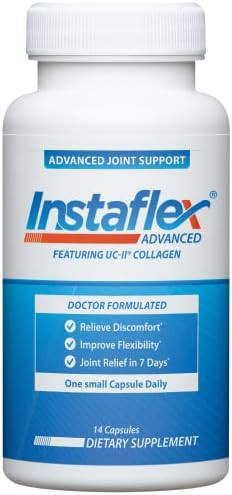 Instaflex Advanced Joint Support Doctor Formulated Joint Relief Supplement Featuring Collagen & 5 Other Joint Discomfort Fighting Ingredients 14 Count