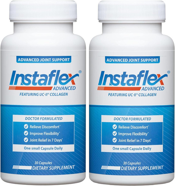 Instaflex Advanced Joint Support Nutritional Supplement Capsule With Doctor Formulated Joint Relief Supplement Featuring Ucii Collagen & 5 Other Joint Discomfort Fighting Ingredients 60 Ct