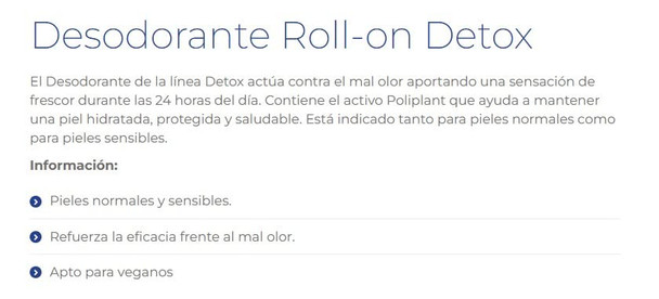 Instituto Espaã±Ol Detox 0% Aluminio Deo Rollon 75 Ml