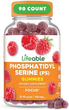 Lifeable Phosphatidylserine Gummies (Ps) 150Mg Great Tasting Focus Supplement Memory And Focus Supplements For Adults Vegetarian Focus Vitamins For Men Women 90 Gummies