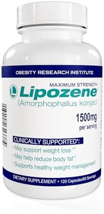 Lipozene Weight Loss Supplement Clinically Proven Konjac Root Fiber Blend