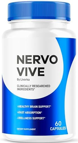 Livorka Nervo Vive Capsules Official Nervovive Premium Formula Supplement Pills Advanced Support Formula For Overall Health & Wellness All Natural Vive Nervo Review 60 Capsules For 1 Month