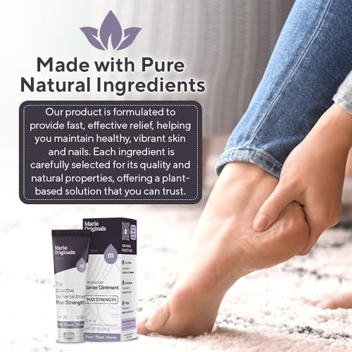 Marie Originals Bioactive Barrier Ointment Plantpowered Formula Rapid Relief For Jock Itch Ringworm Antiitch Skin & Nail Fungus Fast Recovery Solution 1Oz