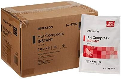 Mckesson Hot Compress Instant Hot Pack [24 Pack] Disposable Heat Packs For Pain Relief 6 In X 9 In