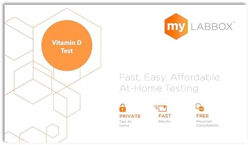 Mylab Box At Home Vitamin D Test Kit Easy To Use & Accurate Blood Test For 25(Oh) D Levels To Test For Vitamin Deficiencies Clia Labs