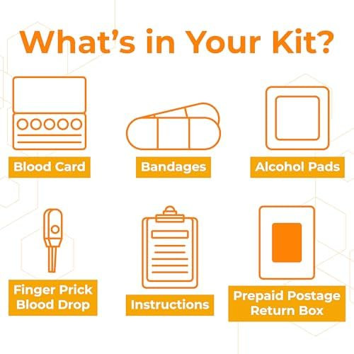 Mylab Box At Home Vitamin D Test Kit Easy To Use & Accurate Blood Test For 25(Oh) D Levels To Test For Vitamin Deficiencies Clia Labs
