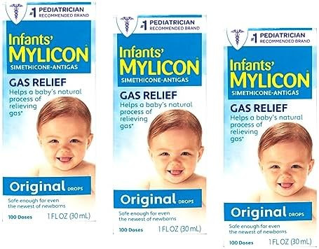 Mylicon Infants' Gas Relief Dye Drops 1 Oz Pack Of 3