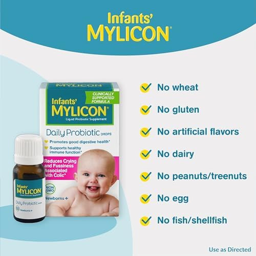 Mylicon Infants' Mylicon Daily Probiotic Drops For Colic And Fussiness 8Ml 21 Daily Doses