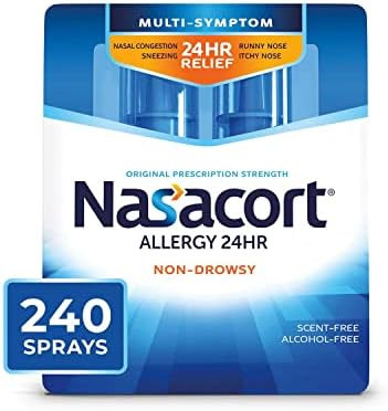 Nasacort Nasacort 24Hr Allergy Nasal Spray For Adults Nondrowsy & Alcohol 120 Sprays 0.57 Fl. Oz.