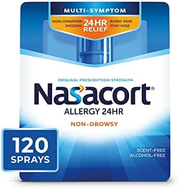 Nasacort Nasacort 24Hr Allergy Nasal Spray For Adults Nondrowsy & Alcohol 120 Sprays 0.57 Fl. Oz.