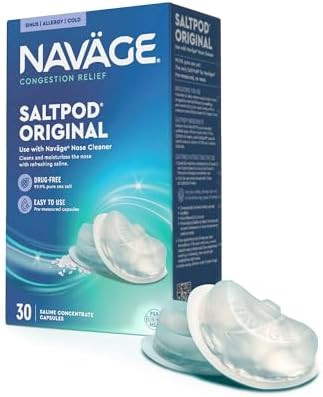 Navage Daytime & Nighttime Saltpods 30Packs (15 Each Variety) Salt Pod Refills Only Exclusively Designed For The Nose Cleaner Day/Night Sinus Rinse For Better Breathing Around The Clock