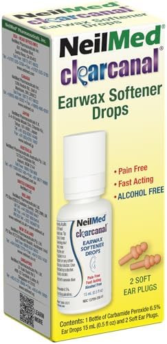 Neilmed Clearcanal Earwax Softener Drops 15Mlnonirritating. Easy Safe Gentle Way To Soften Loosen And Remove Excessive Builtup Ear Wax
