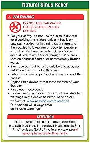 Neilmed Sinus Rinse Extra Strength Hypertonic Kit With 30 Premixed Packets
