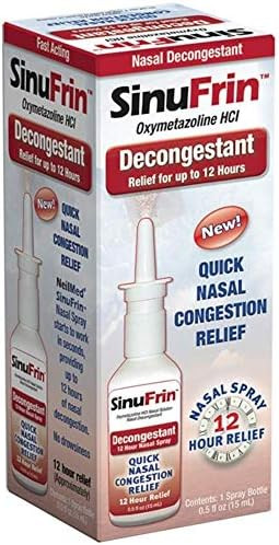 Neilmed Sinufrin Decongestant Relief Spray (Packaging May Vary) 0.5 Fl Oz (Pack Of 2)