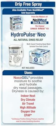 Neilmed Nasogel Drip Gel Spray For Dry Noses 30Ml. Drug Saline Based Water Soluble Nasal Gel Spray To Hydrate And Lubricate Dry And Irritated Nasal Passages (Pack Of 2)
