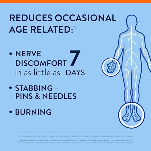 Nervive Nerve Relief Occasional Nerve Discomfort Ii Nerve Relief Starts Working In 7 Days Stabbing Burning Alpha Lipoic Acid B Vitamins Turmeric Ginger Supplement 60 Tablets