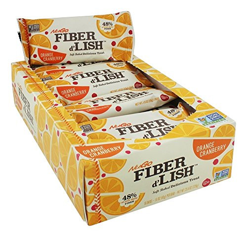 Nugo Fiber D'Lish Chocolate Brownie 1.6 Ounce Bar(Pack Of 16)