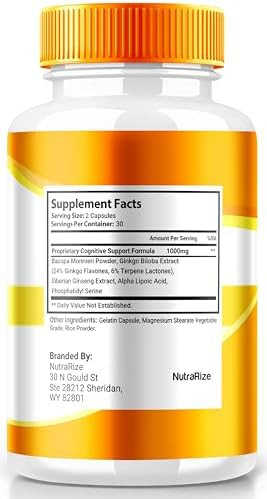 Nutrarize (5 Pack) Nervocure “ Daily Support Formula With A Clean Balanced Blend For Focus Clarity And Everyday Sharpness Easytotake Capsules For Daily Use (300 Capsules)
