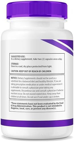 Nutravibe Nervolyn “ Official Nervo Lyn Advanced Nerve Support Supplement Premium Formula With Natural Ingredients For Nerve Comfort Balance & Nerve Care Easytotake (60 Capsules)