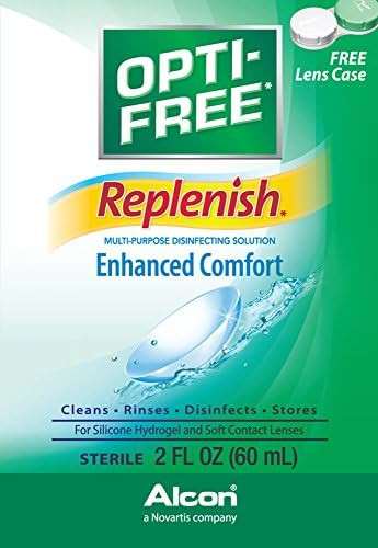 Opti Replenish Multipurpose Disinfecting Contact Lens Solution 2 Oz (Pack Of 6)