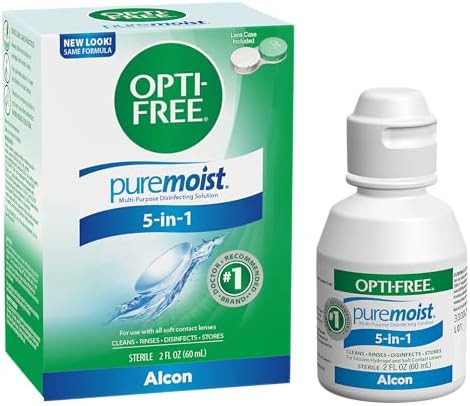 Opti Puremoist Multipurpose Contact Lens Cleaning And Disinfecting Solution 4 Fl Oz