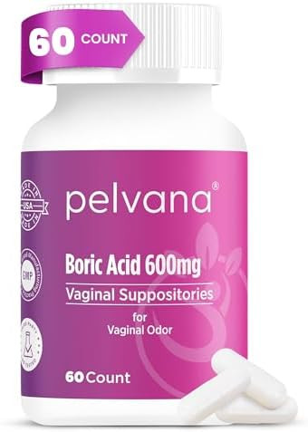 Pelvana Boric Acid Suppositories For Women 30 Count For Vaginal Odor & Freshness Feminine Hygiene & Wellness Thirdparty Lab Verified & Bottled In The Usa Feminine Health Odor Solution