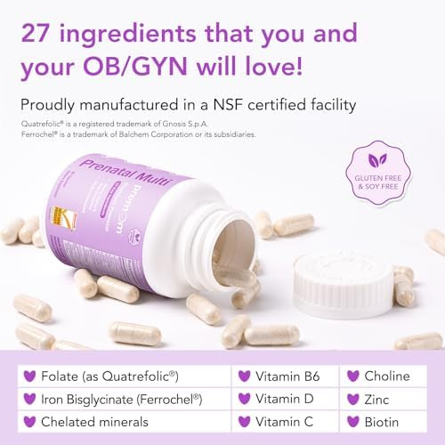 Premom Prenatal Vitamins For Women & Prenatal Dha Fish Oil Conception For Her Multivitamin: 27 Nutrients + Triglyceride Omega 3 With 470Mg Dha Fertility Support For Women