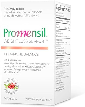 Promensil Weight Loss Support Berberine Hcl Supplement For Women Healthy Weight Management Metabolic Health With Ecgc Green Tea Extract 1500Mg Berberine Per Serving 60 Tablets