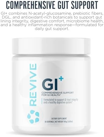 Revive Md Digestive Health Supplement Gi Plus (30 Servings) Supports Gut Health For Women & Men Promotes Regularity & Bowel Function Gut Health Supplements Powder For Gut Lining Gluten
