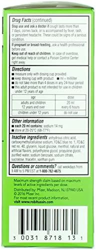 Robitussin Adult Nighttime Cough Dm Liquid Maximum Strength 4 Oz Pack Of 4