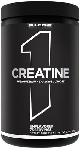 Rule 1 Proteins Creatine Powder “ Pure Micronized Creatine Monohydrate For Highintensity Exercise And Lean Body Mass Support Flavored And Unflavored (130 Servings Unflavored)