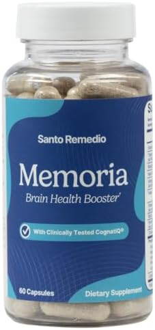 Santo Remedio Memoria Brain Health Booster Helps Strengthen Neural Connections Helps Improve Attention Memory And Concentration 30 Servings Gluten Nongmo