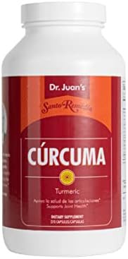 Santo Remedio Turmeric Supports Joint Health And Healthy Inflammatory Response To Exercise Gluten Vegetarian Lactose No Artificial Flavors 270 Capsules 90 Servings