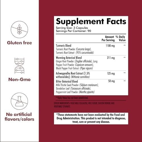 Santo Remedio Turmeric Supports Joint Health And Healthy Inflammatory Response To Exercise Gluten Vegetarian Lactose No Artificial Flavors 270 Capsules 90 Servings