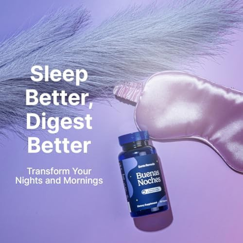 Santo Remedio Buenas Noches Promotes Sleep Supports Digestive Health Contains Zylaria De111 (Probiotics) Melatonin