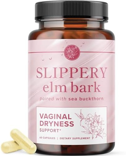 Smnutrition Slippery Elm For Women Vaginal Moisture & Vaginal Dryness Support Moisturizer For Female Comfort With Slippery Elm Bark & Sea Buckthorn Moisture & Dryness Support Nongmo 60 Capsules
