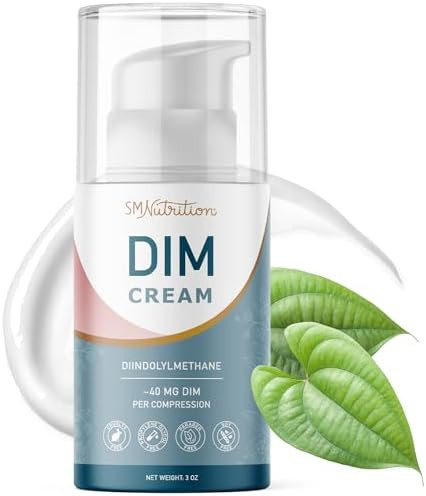Smnutrition Dim Cream Supplement Hormone Balancing Cream For Women Diindolylmethane Supports Estrogen Balance & Relief For Menopause Perimenopause Hormonal Acne & Hot Flashes 40Mg Per Serving Soy