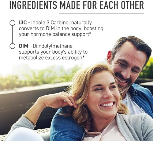Smnutrition Dim & Indole 3 Carbinol For Hormone Balance For Women & Men I3C Complex Estrogen Balance Menopause Supplements For Womens Health Antioxidants Vegan Nongmo Gluten Smnutrition 60 Ct.