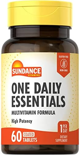 Sundance Daily Multivitamin For Adults 60 Tablets High Potency Formula Nongmo And Gluten Supplement